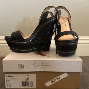 Jessica Simpson wedges